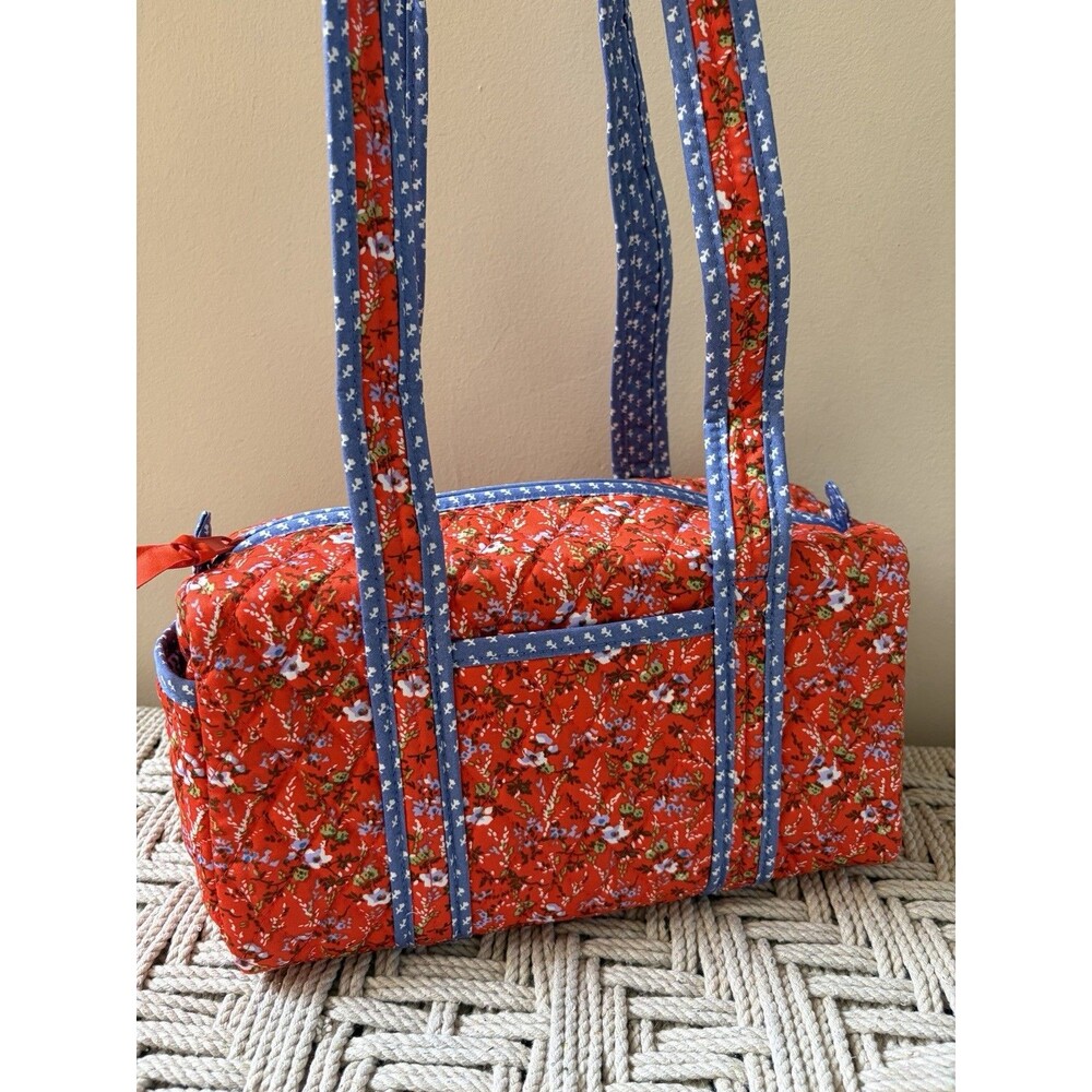 Vera Bradley 100 Handbag Shoulder Bag Purse Wildflower Sprigs Floral NWT